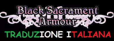 Black Sacrament Armor - SSE CBBE BodySlide - Traduzione Italiana
