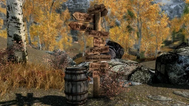 Outside Ivarstead, 4K with Weathered Road Signs patch