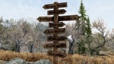 Hjaalmarch near Fort Snowhawk, 4K with Weathered Road Signs patch