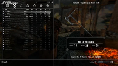 18-At daedric quality it can be reforged back to the starting weapon to change base type