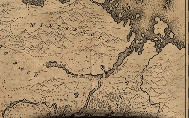 Skyrim map by Aesoterik