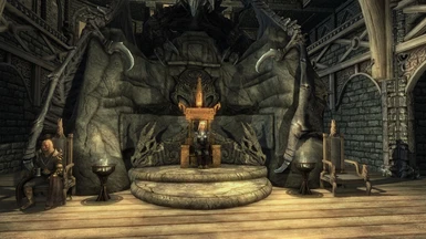 Miraak and Fealociel on the Throne of Deus Mons