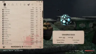 Effects revealed on the Chaurus Eggs