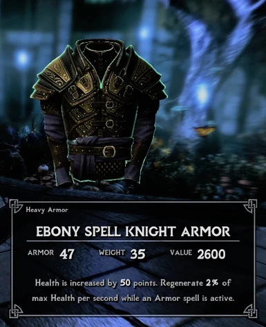 creation club skyrim spell knight armor
