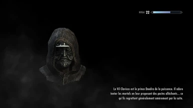 Hooded Clavicus Mask Loading screen
