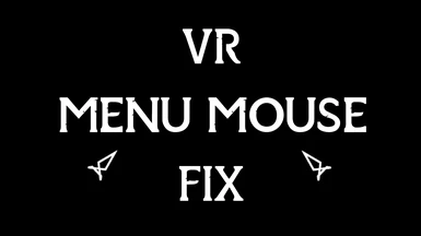 VR Menu Mouse Fix