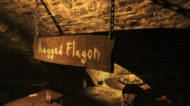 Ragged Flagon Sign