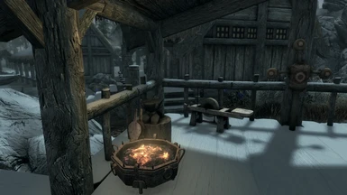 Smithing area at the Guard Barracks