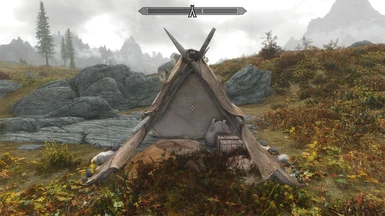 Nord tent in the wilds