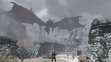 Alduin with this mod and the Chappers Demonic skin