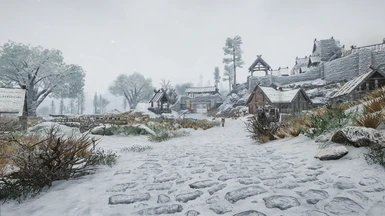 Snow weather in Whiterun - With non-snow regions additional file
