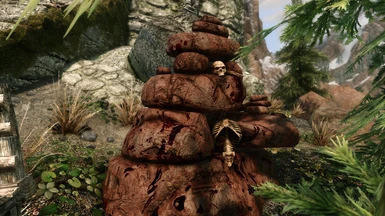 Bloody evilrockcairn textures w/better glow (daytime, ENB)
