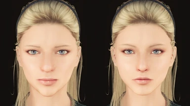 Before and after (Bijin Skin, no makeup)