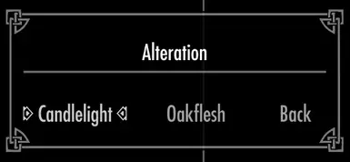 Alteration Menu