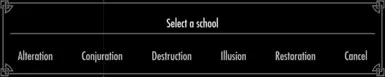 School Selection Menu