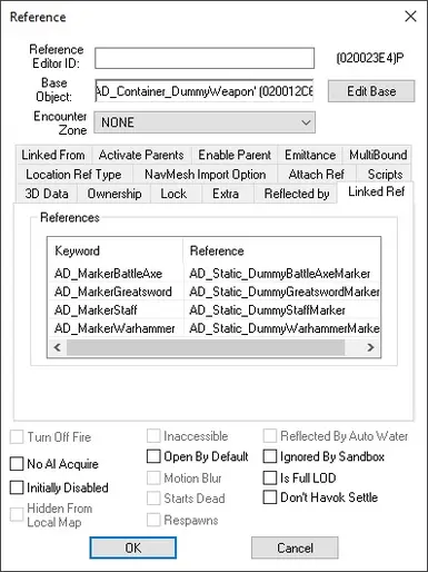 Reference Image - Keyword Linked Refs