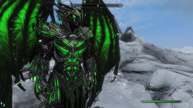 The armor can support daedric texture packs