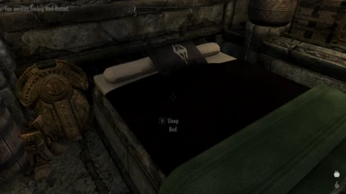 An elegant bed for a refined Dragonborn