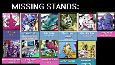 Missing stands.