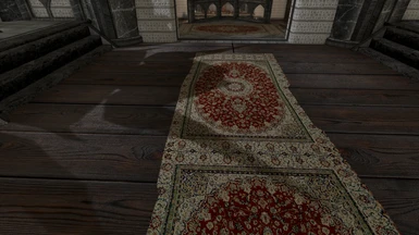  wooden floor and flags/enb off