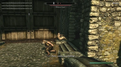 (he is still alive, not OP)  Sry for that whiterun guard, (big range)
