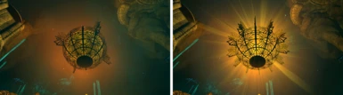 Blackreach sun before and after