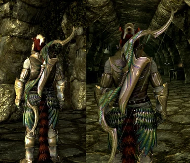Elven Peacock Male with Bow and Arrow