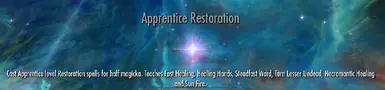 Vanilla ApprenticeRestoration