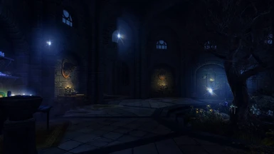 Winterhold ArchMage Quarters Night (No Mods) - ALC with ELFX Enhancer
