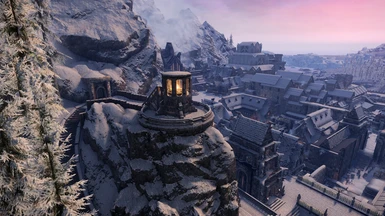 Stairs up to Beacon of Windhelm