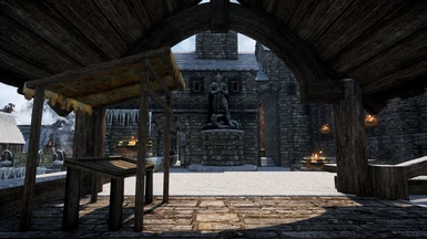 View of Talos statue from Arena Market