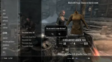 Crafting Options.