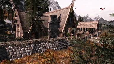 Noble Skyrim texture pack with Dolomite Weathers and NVT ENB