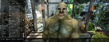 fat orc in racemenu, its not easy not for me to make a fat orc face mesh