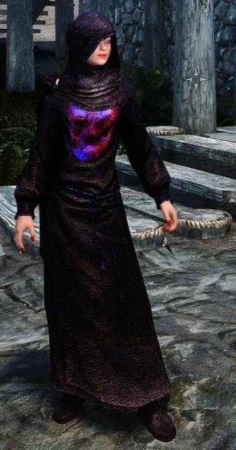 Necromancer Robe Re-Color at Skyrim Special Edition Nexus - Mods and