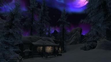 Winter Cove at night