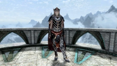 Blood stains from battle, sorry. Also the belt was linked wrong in this shot but not in the mod