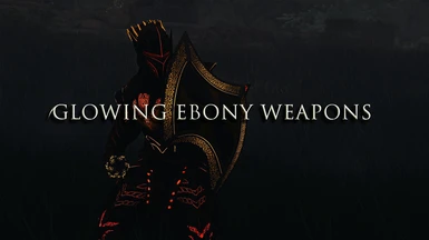 Glowing ebony weapons