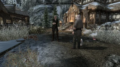Delivering to a mod-added blacksmith in Morthal. The blacksmith even said 