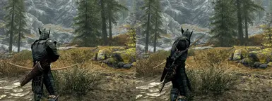 Replaced Battleaxe Warhammer And Quiver Position For Xpmsse At Skyrim Special Edition Nexus Mods And Community