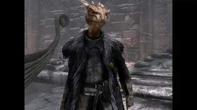 Argonian on the docks.