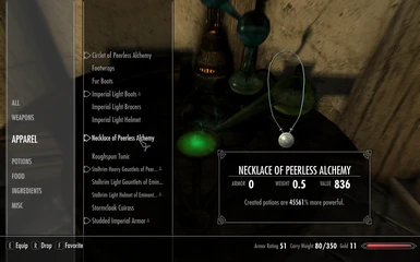 skyrim alchemy recipes for leveling