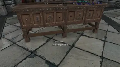 Furniture can be picked up or moved once placed