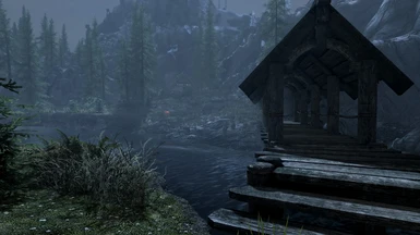 Bridge leading from Riverwood to the estate