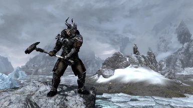 Atmoran armor with Warhammer.