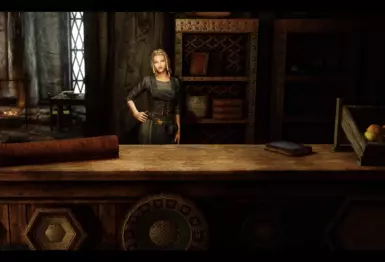 Eira sells the accessories- Belethor's Shop