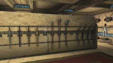 Weapons displayed