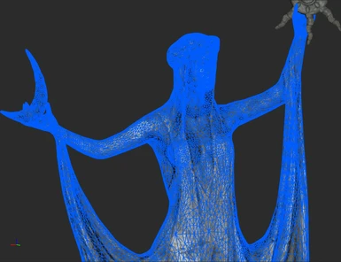 Optional Higher poly statue mesh