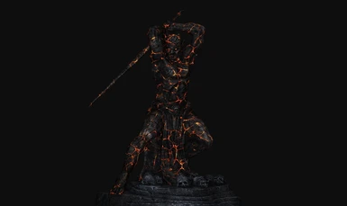 After Lava Statue
