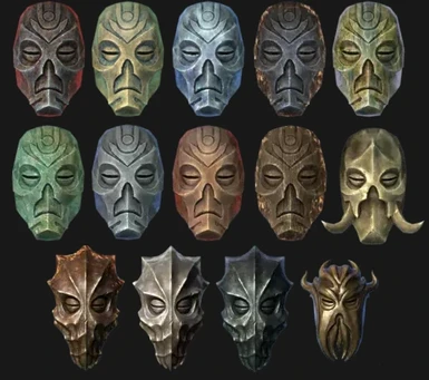 The masks in the game